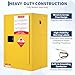 Hazardous Storage Cabinets, Flammable Cabinet, Cold-Rolled Steel Flammable Liquid Storage Cabinet Auto Closing Door for Industrial Use, Flammable Safety Cabinet, Cold-Rolled Steel Fire Resistant