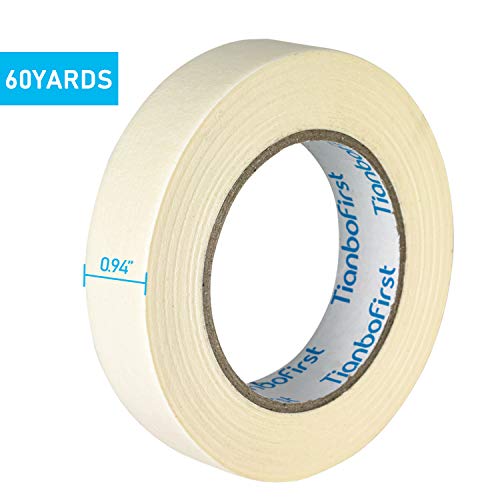 General Purpose Masking Tape For Home And Office, 0.94-Inch X 60 Yards, 9 Rolls, Beige By Tianbo First #TOP2