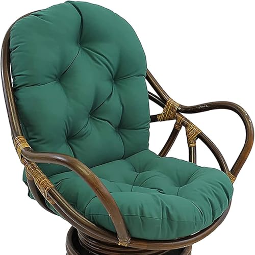 Cojines De Repuesto Para Mecedora Giratoria, Cojines De Repuesto Para Mecedora Deslizante, Muebles Para Mecedora Giratoria, Cojín De Asiento De Silla Giratoria De Sarga, Suave, Grueso,Green1