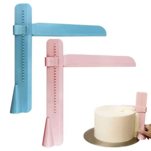 YWKJDDM Tortenspachtel, 2 Stück Tortenschaber, Cake Scraper Set, Glätter Fondant Tortenglätter Für Torten DIY Modellierwerkzeug