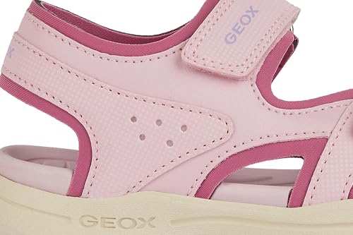 Geox Dziewczęce sandały J Vaniett, Różowa fuksja, 35 EU