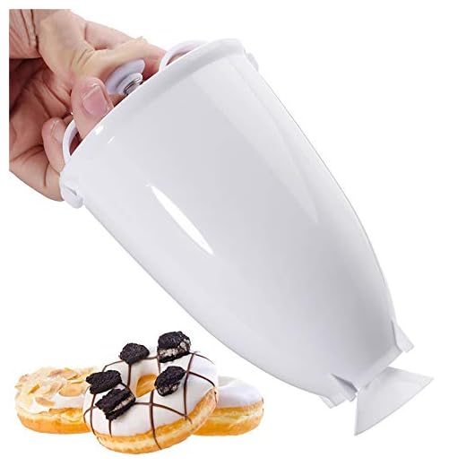 HIKEL Donut Makers, Pancake & Donut Batter Dispenser,DIY baking tool Plastic Batter Baking Donut Cookies Tart Making Tools Bakeware Kitchen Tools
