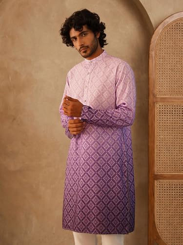 Image of Jompers Men's Ombre Pure Cotton Straight Kurta
