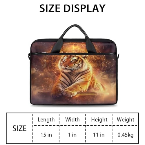Maletín del espacio signo zodiacal Tigre para laptop 15 pulgadas miniatura 2