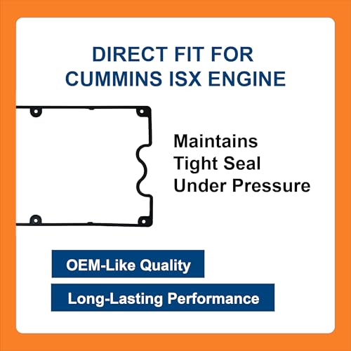 Image of BTS-4026507 Valve Cover Gasket, Compatible with Cummins ISX Engine, Aftermarket Replacement for OEM 4026507, Junta de Tapa Valvulas