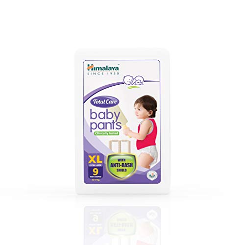 Image of Himalaya Total Care Baby Pants Diapers, Extra Large (12-17 kg), 9 Count, With Anti-Rash Shield, Rapid Absorption, Superior Comfort, Clinically tested