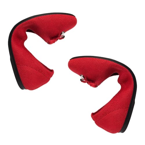 Image of Frank Mully Women's Ballet Flats Round Toe Walking Flats Slip On Work Shoes Knitted Flats Shoes for Woman Soft Lightweight