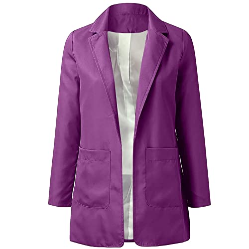 Women's Long Sleeve Casual Blazer Oversized Blazer Coat Open Front Cardigan Jacket Plus Size Blazers Work Dress Jacket3