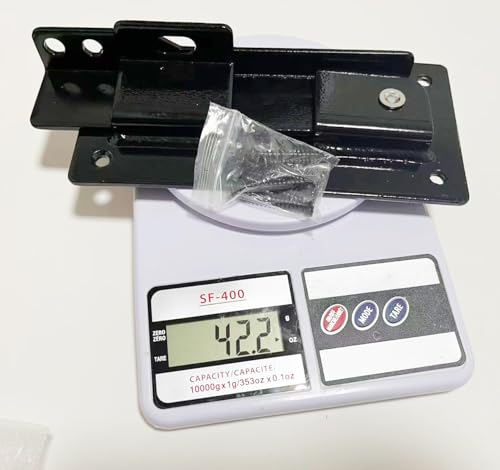 9-inch Flip Gate Latch Lock with Padlock Hole, Heavy Duty Steel Door Latch with Mounting Screws for Wooden Fence, Swing Gate, Double Gate, Shed, Barn. Security Locking Kit for Outdoor Gates