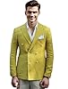 VENNYNG Men Navy Casual Linen Blend Blazer Double ... #1