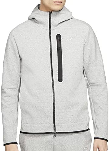 nike tech fleece zip hoodie in gray