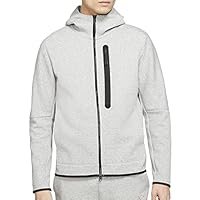 Nike Men's Sportswear Tech Fleece Full-Zip Hoodie, Heather/Black, Small