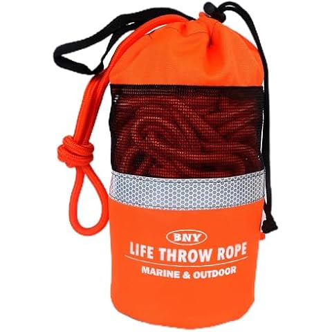 Beiruoyu Throw Bag for Water Rescue with 98ft Reflective Throwable Floatable Rope, Floating Throwing Line for Kayaking, Whitewater Boating, Rafting, Ice Fishing, Swimming Cover