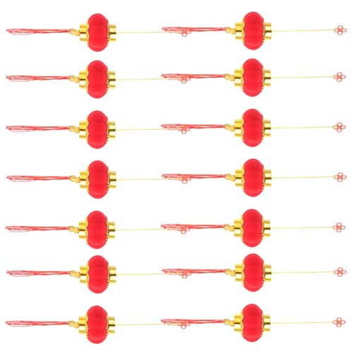 PRETYZOOM 30 Stück Kleine Rote Laternen Hängende Dekorationen Für...