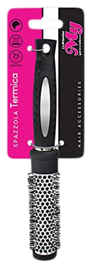 La Briantina Thermal brush for long hair and volume effect retains heat and reduces drying times, diameter 25 mm