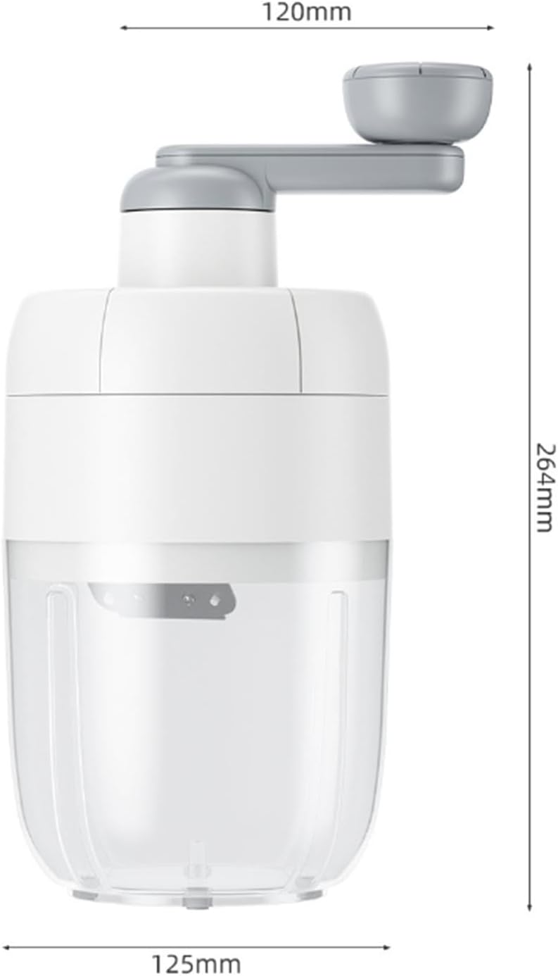 Ice Crusher Machine for Home|Manual Shaved Ice Machine|Snow Cone Machine|Manual Ice Shaver Crushed|for Smoothies Cocktails Ice Cream Party,B (B)