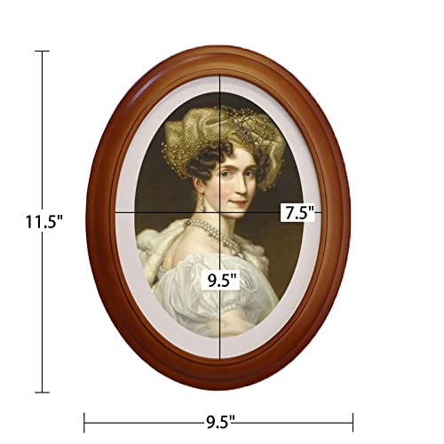 Grronzee 118 2 Pack Brown Oval Picture Frames 8 thumb #1