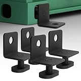 Ustinian 4 Pack Shipping Container Anchors, Shipping Containers Side Twist Lock, Heavy Angle Iron Shipping Container Tie Downs for Anchoring to Rock Floor or Cement