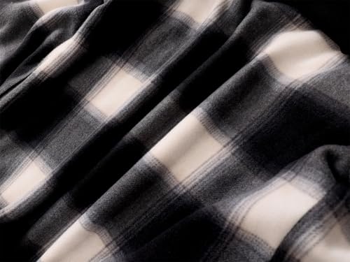 Image of Gary Com Heavy Thick Flannel Plaid Jacket Sherpa Fleece Lined Hoodies for Men Zip Up Winter Warm Coat Zipper Sweatshirt