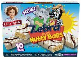 Little Debbie Zebra Plus Nutty Bars - 4 Boxes