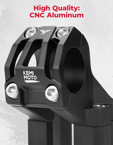 Image of KEMIMOTO Direct Mount Riser Stem Raised 4 inch Compatible with Surron Light Bee | CNC Aluminium Handle Bar Riser Fit for X160 X260 Talaria Sting Talaria XXX for Electric Dirt Bike 31.8mm Bar Clamp E-Bike