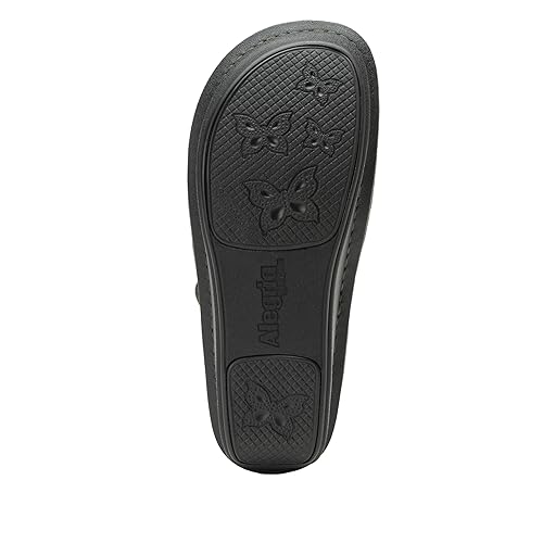 Image of Alegria Women Kamila - Timeless Comfort, Arch Support and Style for Everyday Elegance - Nursing and Healthcare Professionals Slip-Resistant Mules - Open Back Leather Comfort Walking Clog Shoes
