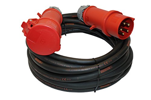 Preisvergleich Produktbild PROFI CEE Starkstrom Verlängerungskabel mit Phasenwender 5x4mm² H07RN-F TITANEX Kabel mit MENNEKES Steckern 32A IP44 (30m)