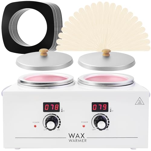 Professional Wax Warmer for Hair Removal, Digital Double Waxing Pots