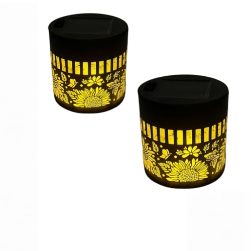 Lampe solaire mandala 7 couleurs changeantes pour personnaliser son patio