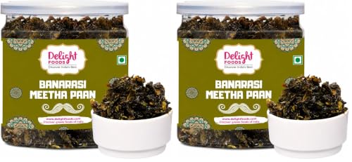 Image of Delight Foods Banarasi Meetha Paan Mukhwas 300g | Sweet Paan Mouth Freshener & Digestive | No Supari | Refreshing After-Meal Snack (Pack of 2)