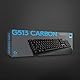 Logitech G513 mechanische Gaming-Tastatur, GX Brown Taktile Switches, RGB-Beleuchtung, USB-Durchschleife, Handballenauflage mit Memory Foam, Aluminium-Gehäuse, Deutsches QWERTZ-Layout - Carbon/Schwarz