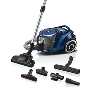 Bosch Staubsauger beutellos Serie 6 BGC41X36, Bodenstaubsauger, ideal für Allergiker, Hygiene-Filter, Bodendüse für…