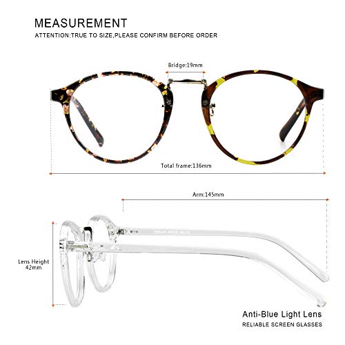 Image of Blue Light Blocking Glasses 3 Pack Square Frame Computer Gaming Reading Glasses Men Women Anti Eyestrain