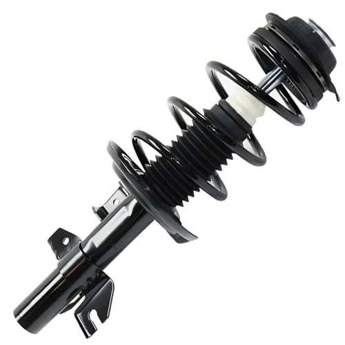 Image of Detroit Axle - Front Struts w /Coil Springs Sway Bar End Links Outer Tie Rods Boots Replacement for 2013-2016 Dodge Dart Limited - 8pc Set