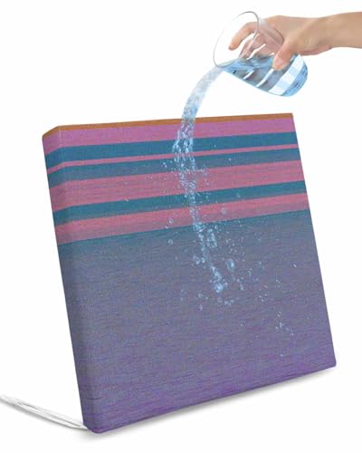 2 Pack Pink Blue Ombre Waterproof Cushion Covers with Ties, Outdoor Patio Chaise Lounge Chair Seat Cushion Slip Covers Replacement(Only Cover) Vintage Abstract Art 22