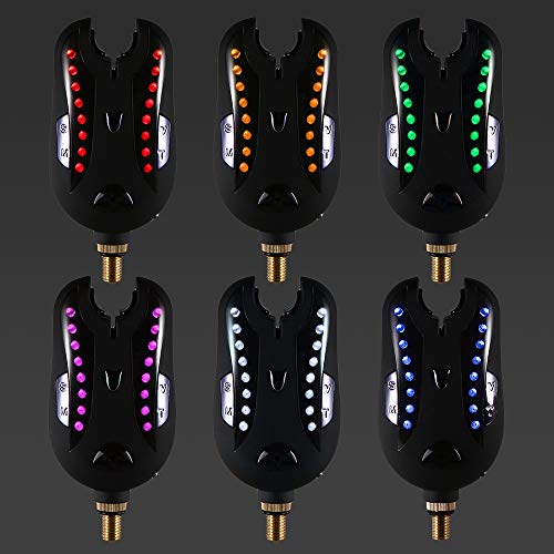 Alarmes de mordida, Andoer Alarme de pesca Kit de alerta sonoro de alarme de mordida de pesca Indica