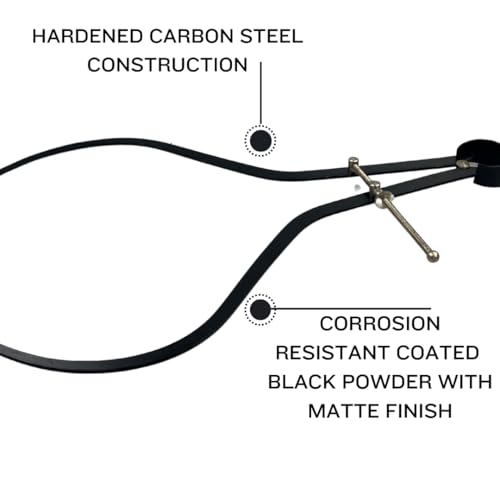 QUIX 18" (45.7 cm) Steel Outside Caliper | Durable Steel Construction | Precise Measurement of Distance, Diameter, or Thickness | Ideal for Construction, Plumbing, Paleontology, and Forensics - Image 4