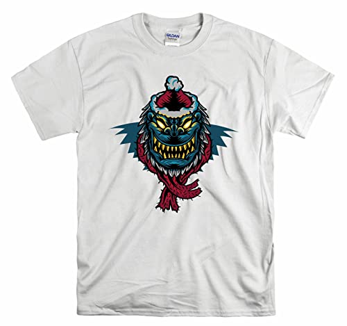 T-shirt Yeti Horror Cool Christmas blanc M pour look de Noël original
