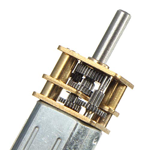 DollaTek 2Pcs DC 12V 140RPM 3mm Welle Mini-Metall-Zahnrad-Getriebemotor GA12-N20