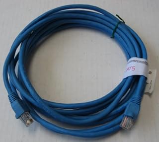 15ft Cat5 BLUE Molded Snagless Ethernet Network Patch Cable - for Internet Router Switch Hub and Gaming - Gold Plated Male to Male RJ45 Connectors for Base-T Networks - Works best for your desktop laptop router modem switch hub DSL Xbox PS2 or PS3