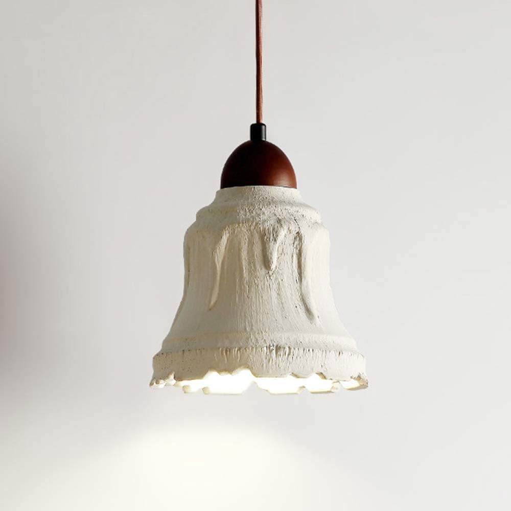 Suspension béton gris design minéral et pur pour un luminaire de plafond haut de gamme