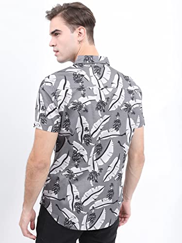 Image of KETCH Men Slim Fit Printed Half Sleeve Shirt