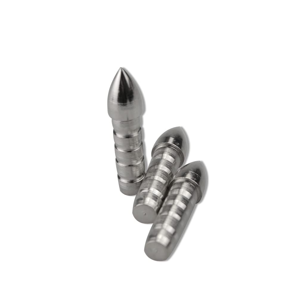 50 P Punte di Freccia per Tiro con L'Arco Inserire Il Punto Della Freccia Nel Campo Dei Punti Elenco Punte di Freccia in Acciaio Inossidabile per la Pratica ID 6,2 mm Albero Della Freccia In Carbonio