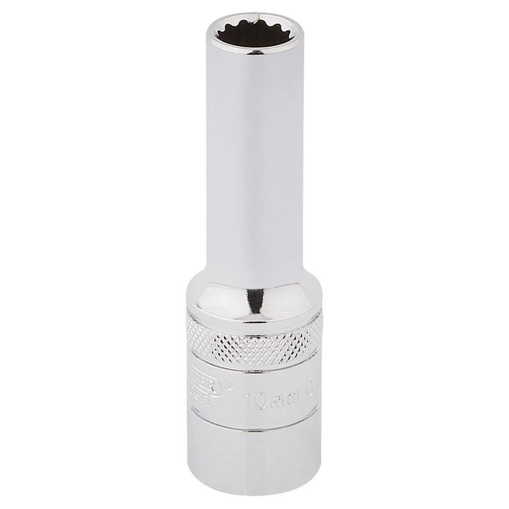 Draper Hi-Torq® 12 Point Deep Socket, 1/2"" Sq. Dr., 10Mm 5010559337309