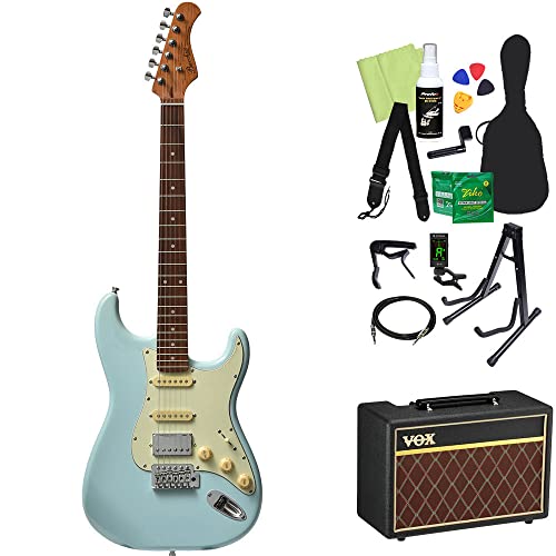 Bacchus BST-2-RSM/R エレキギター初心者14点セット 【VOXアンプ付き】 PTL-SOB ストラトタイプ バッカス