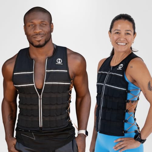 Image of Hyperwear HyperVest ELITE Adjustable Weighted Vest for Women and Men - Thin Steel Weights, Stretch CORDURA Fabric - Weight Vest for Walking, Running, Strength Training