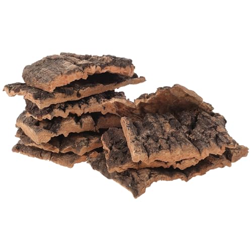 Zerodeko Lot de 10 Plateformes en Écorce De Bois pour Reptiles Lézards Et Tortues Décor Naturel De Terrarium pour Grimpe Et Repos