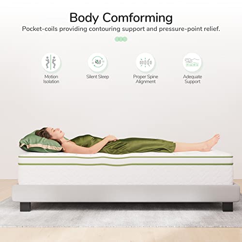 Novilla-XL-Twin-Mattress-12-Inch-Gel-Memory-Foam-Hybrid-Mattress-with-Pocketed-Coil-for-Pressure-Relief-Motion-Isolation-Medium-Firm-Mattress-Twin-XL-in-a-Box-Amenity