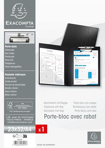 Porte-bloc à pince Exacompta A4 pour optimiser vos réunions et déplacements