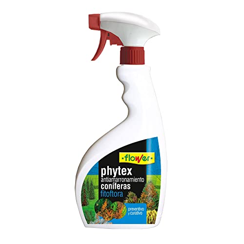 Flower - Phytex Antiamarronamiento de Coníferas y Rosales 750ml | Listo para Usar | Pulverización Foliar | Activador de Defensas Naturales, Multicolor